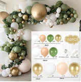 HULIANFU QIFU Macaron Balloons Garland Latex Ballons Arch Happy Birthday Party Decor Kids Adult Wedding Baloon Chain Baby Shower Balon