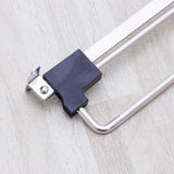 HULIANFU Stainless Steel Retractable Wardrobe Rail Clothes Hanger Towel Coat Racks Closet Rod (Simplified Type,Silver)