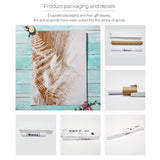 HULIANFU Wall Art Canvas Painting Beige Reed Dried Flower Plants Nordic Posters And Prints Landscape Wall Pictures For Living Room Decor
