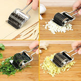 HULIANFU Kitchen Accessories 1PCS Pasta Machine Manual Noodle Spaetzle Maker Stainless Steel Blades Dumpling Maker Pasta Cooking Tools