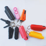 HULIANFU Portable Pepper Spray Tank Bottle Emergency Empty Box Spray Shell With Key Ring Keychain Self-defense Outdoor Camping Supplies