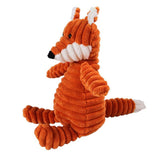 HULIANFU Plush Dog Toy Animals Shape Bite Resistant Squeaky Toys Corduroy Dog Toys for Small Large Dogs Puppy Pets Training Accessories
