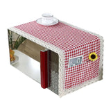 HULIANFU Oil-proof  Breathable Protection With Storage Bag Kitchen Microwave Oven Dust Cover with Storage Bag Kitchen Accessories