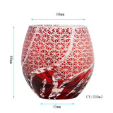 HULIANFU Japanese Edo Kiriko Handmade Wine Glassware Satsuma Kiriko Whisky Glass Sake Cup 8oz Water Cup In Gift Box