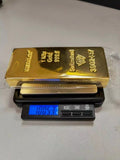 HULIANFU Suisse 1kg Gold Bullion Bar Swiss 1000g Pure Copper Inside 999 Fine Gold Plated Gold Bar Ingot Coins For Home Deco Movie Prop