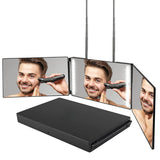 HULIANFU Three-fold Mirror A 360-degree Viewing Angle Practicing Home Decor Mirror For Self Hair Cutting And Styling DIY Haircut Tool