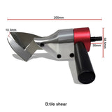 HULIANFU Metal Cutting Scissors Nozzle for Electric Drill Chuck Iron Disc Shears Plastic Cloth Wool Wire Mesh Cutter Air Screwdriver Use