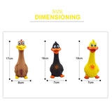 HULIANFU Pets Dog Toys Screaming Chicken Squeeze Sound Toy Rubber Pig Duck Squeaky Chew Bite Resistant Toy Puppy Training Interactive