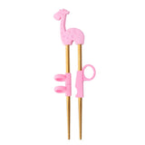 HULIANFU Reusable Stainless Steel Cute Portable Chopsticks For Kids Learning Training Chopsticks Food Sticks Learner Kids Enlightenment