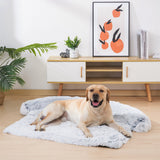 HULIANFU Washable Pet Sofa Dog Bed Calming Bed For Large Dogs Sofa Blanket Winter Warm Cat Bed Mat Couches Car Floor Furniture Protector