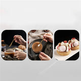 HULIANFU Stainless Steel Spoon Long Gourd Handle Mixing Stirring Ice Tea Coffee Spoon Bar Tableware Fashion Design Mirror Polishing