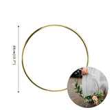HULIANFU Wedding Decoration 10-40cm Rattan Wreath Metal Hoop Wreath Decor Floral Hoop Christmas Decor for Home Hanging Artificial Flower