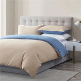 HULIANFU Modern Solid Color Duvet Cover Sets Pillowcase Quilt Covers Sets Bedding Sets for Bedroom Soft Bedclothes Double Queen King