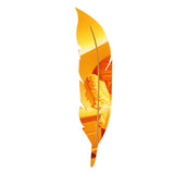 HULIANFU 2023 DIY Feather Plume 3D Mirror Wall Sticker for Living Room Art Home Decor Vinyl Decal Acrylic Sticker Mural Wall Decor Wallpaper