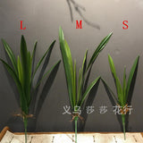 HULIANFU S M L Real Touch Gladiolus Cymbidium Hyridus Orchid Leaf  Whelan Floral Art Material High Grade Silicon Feel