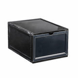 HULIANFU Shoe Storage Box Home Hallway Stackable PP Shoe Organizer Case Sneaker Storage Box, Transparent