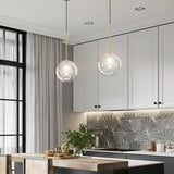HULIANFU Modern Led Pendant Lamp Glass Ball  Bedroom Hanging Nordic Living Indoor Decor Lighting Kitchen Bar Round Gold Suspension Lights