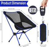 HULIANFU Outdoor Portable Camping Chair Oxford Cloth Folding Lengthen Camping Seat for Fishing BBQ Festival Picnic Beach Ultralight Chair