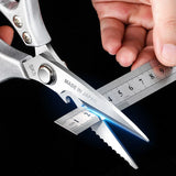 HULIANFU Multifunctional Kitchen Tools Kitchen Scissors Stainless Steal Meat Vegetable Cutting Scissors Chicken Bone Scissor Can Opener