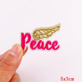 HULIANFU Mushroom Applique Embroidered Patches On Kids Clothes DIY Iron On Patches Cartoon Patches For Clothing Stickers Animal Badges