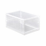 HULIANFU Shoe Storage Box Home Hallway Stackable PP Shoe Organizer Case Sneaker Storage Box, Transparent