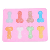 HULIANFU Sexy Penis Cake Mold For Soap, Birthday Fondant Cake, Chocolates, Ice and Soap 8 Penis Shape Cake Mold dick Ice Cream Creative