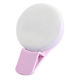 HULIANFU Mini Q Selfie Ring Light Portable Flash LED USB Clip Mobile Phone Fill Lamp Led Mirror Neon Sign Selfie Ring Makeup Lightings