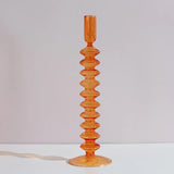 HULIANFU Nordic Glass candle holders romantic Dinner home decoration candlestick for birthday wending candle holder wax portavelas decor