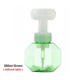 HULIANFU Soap Bottle Foaming Lotions Refillable Bottle Flower Pump Head Soap Shampoo Cosmetic Empty Bottle 250ML