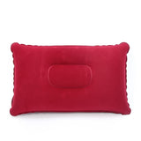 HULIANFU Ultralight Inflatable Air Pillow PVC Nylon Sleep Pillow Outdoor Camping Cushion Travel Car Backrest Airplane Head Rest Support