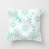 HULIANFU Super Hot Hipster Light Blue Green Mint Cushion Cases Modern Geometry Print Boho Decorative Pillowcase Sofa Couch Throw Pillows