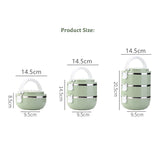 HULIANFU Multi-Layer Stainless Steel  Lunch Box Food Portable Thermal  Lunchbox Picnic Office Kids  Workers School Japanese Bento