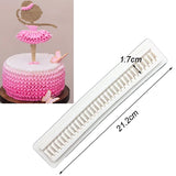 HULIANFU Pearl Rope Wave Flower Gemstone Shape Cake Side Lace Silicone Sugarcraft Mold Fondant Cake Decorating Tools