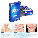 HULIANFU New 5D Gel Teeth Whitening Strips White Tooth Dental kit Oral Hygiene Care Strip for false Teeth Veneers Dentist seks Whiten gel