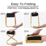 HULIANFU Ultralight Folding Chair Picnic Camping Chair Travel Foldable Aluminium Durable Portable Fishing Seat Outdoor Travel Furniture