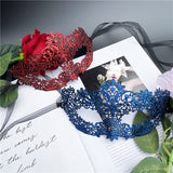 HULIANFU Lace Mask Female Half Face Black Eye Mask White Halloween Mask Party Masquerade Child Mask