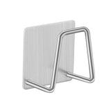 HULIANFU Kitchen Stainless Steel Sink Sponges Holder Self Adhesive Drain Drying Rack Kitchen Wall Hooks Accessories Storage Organizer