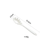 HULIANFU Silicone Pasta Noodle Spoon Pasta Scoop Colander Noodle Spaghetti Ladle Slot Spoon Heat-Resistant Tableware Kitchen Gadget