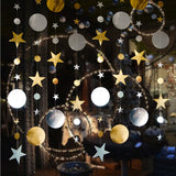 HULIANFU Merry Christmas Decorations for Home 4M Twinkle Star Paper Garland New Year  Noel ChristmasTree Ornaments Kerst  Navidad