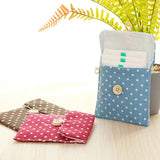 HULIANFU Waterproof Tampon Storage Bag Cute Sanitary Pad Pouches Portable Makeup Lipstick Key Earphone Data Cables Organizer Home Storage