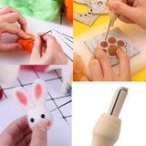 HULIANFU MIUSIE 1-30 PCS Wool Felt Needle Felt Needle Felting Starter Kit Felting Needles Felt Diy Package for Felting with Bottle