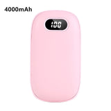 HULIANFU Portable USB Heater Rechargeable Electric Hand Warmer In Winter Double-Sided Heating Mini Mobile Power Supply Handwarmer 2 In 1