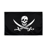 HULIANFU   Yehoy hangiing 90x150cm Skull and Cross Crossbones Sabres Swords Jolly Roger pirate Dead Man  Chest Flags