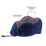 HULIANFU U Shaped Memory Foam Neck Pillows Soft Travel Pillow Massage Neck Pillow Sleeping Airplane Pillow Cervical Healthcare Bedding