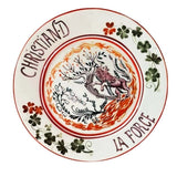 HULIANFU Retro Plate Bone China Dinner Set Nordic Kitchen Ceramic Dessert Charger Plates for Wedding Tableware Trays Decorative Mug Cup