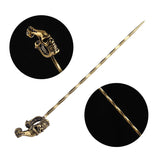HULIANFU Retro Carved Cigar Drill Dredge Cigar Pass Needle Personality Engraved Cigar Needle Drill Cigar Knife Cigar Smoking Accessories