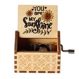 HULIANFU  Wooden Hand Crank Music Box Magic School Game Jurassic Park Godfather Children  Holiday Gift Christmas New Year Gift