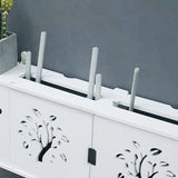 HULIANFU Large Wireless Wifi Router Storage Box PVC Density Panel Shelf Wall Hanging Board Bracket Cable  Organizer Home Decor