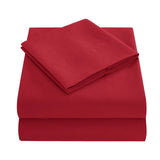 HULIANFU Multi Colors Bed Sheet Sets Soft Bed Sheets Twin/Full/Queen/King Size Bedroom Flat Sheet + Fitted Sheet + Pillow Case XF1026-1