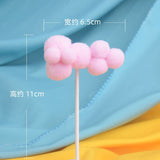 HULIANFU Soft Clay Number Balloon Cake Birthday Topper 1st Birthday Party Decorations Kids Baby Shower Girl  Happy Birthday Cake Topper